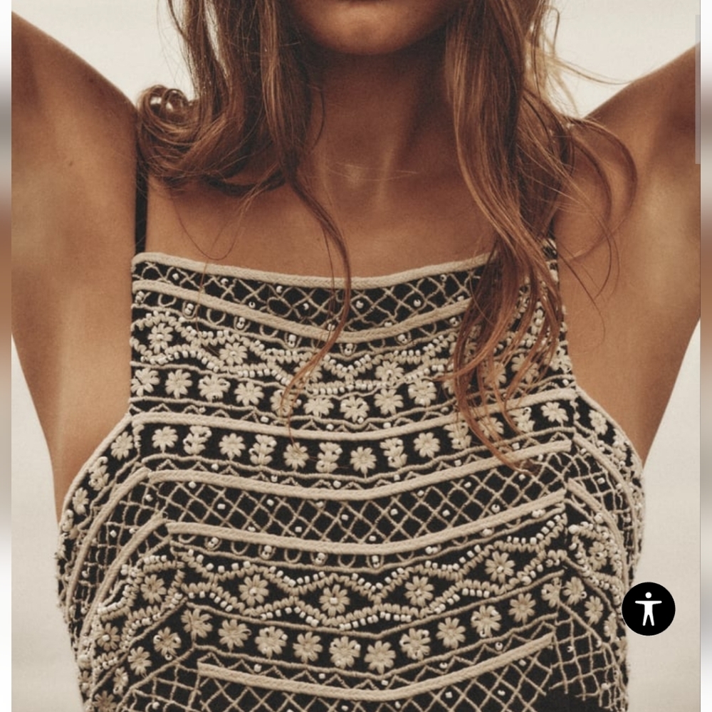 Zara Embroidered Dress - Picture 4 of 9